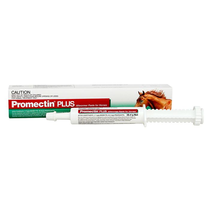 Promectin Plus Anthelmintic for the treatment of internal and external parasites of horses and for alleviation of mineral deficiencies.
